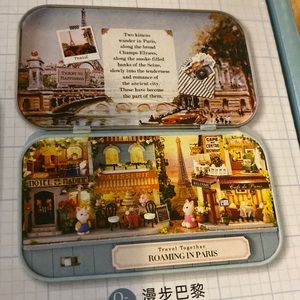 DIY Miniatures roombox kit roaming in Paris